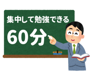 60分授業コース：集中して勉強できます